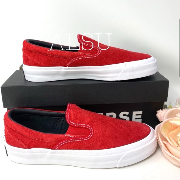 Converse One Star CC Slip Enamel Red Suede W AUTHE - Picture 4 of 8